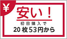 初回特典！名刺が20枚49円から！