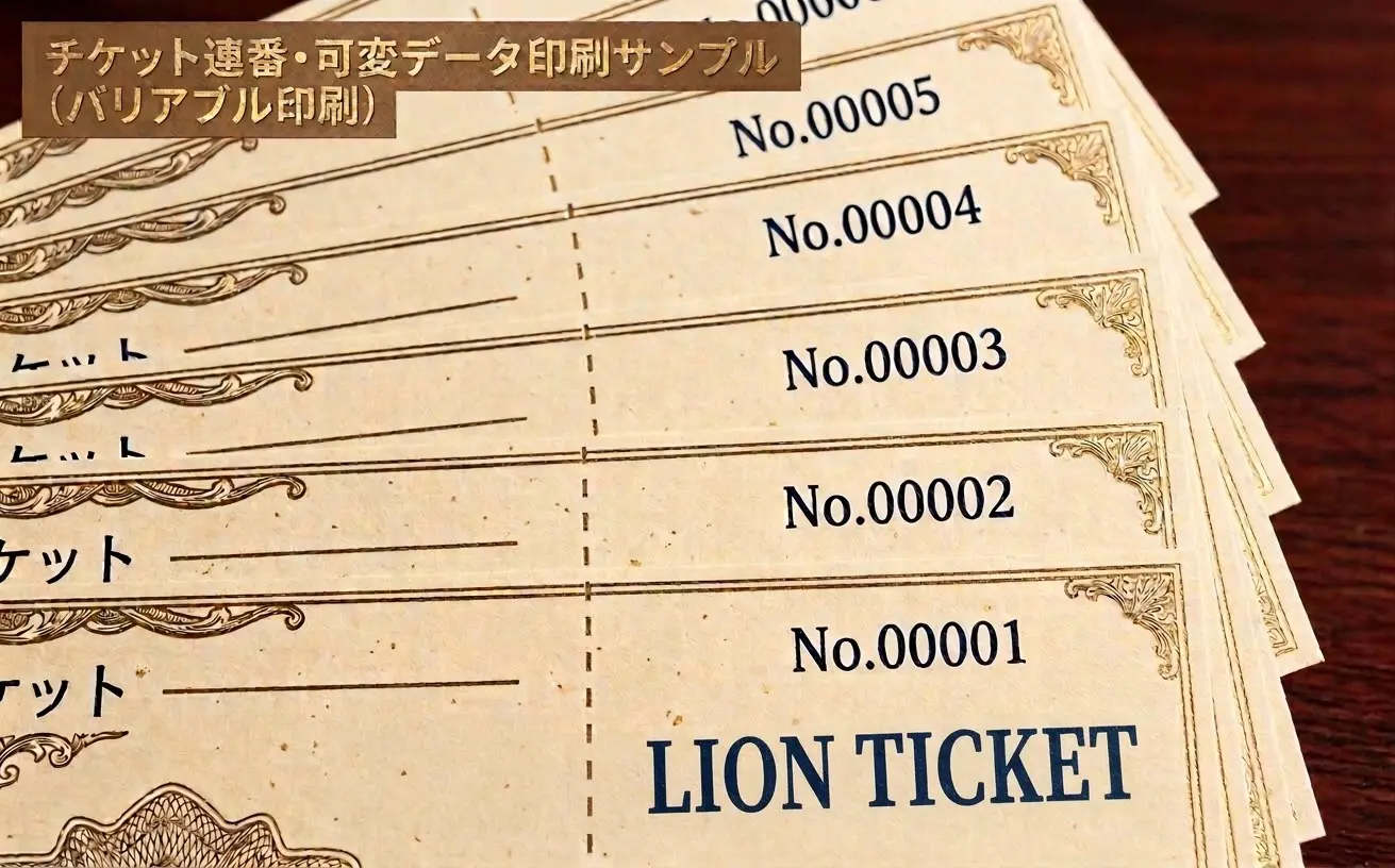 バリアブル印刷サンプル