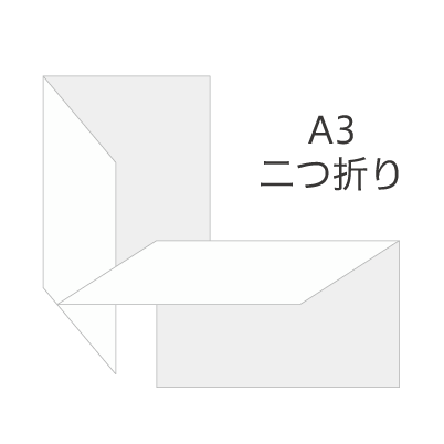 A3サイズチラシ(二つ折り)を注文