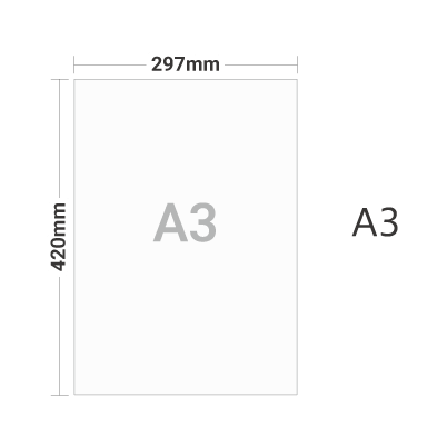 Ａ3サイズチラシを注文