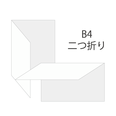 B4サイズチラシ（二つ折り）を注文