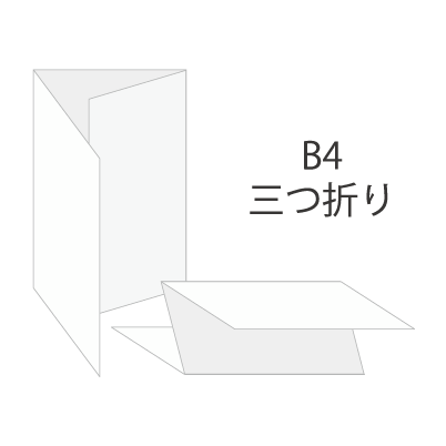 B4サイズチラシ（三つ折り）を注文