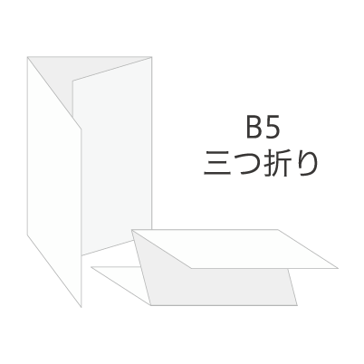 B5サイズチラシ（三つ折り）を注文