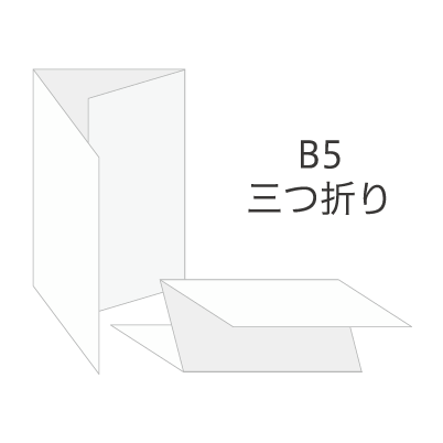 B5サイズチラシ(三つ折り)を注文