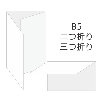 B5サイズチラシ（257mm×182mm）