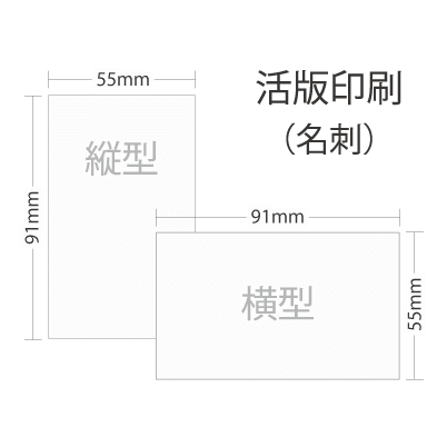 名刺サイズ（91mm×55mm）