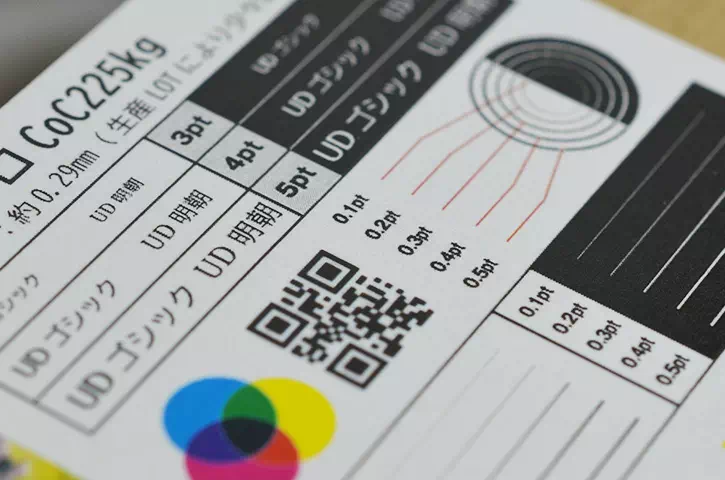 表面：細密デザインサンプル